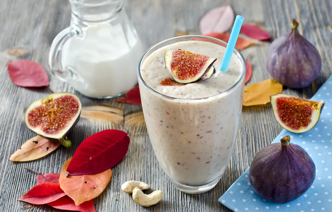 Photo wallpaper cocktail, fruit, fresh, fruit, drink, cocktail, milk, smoothie