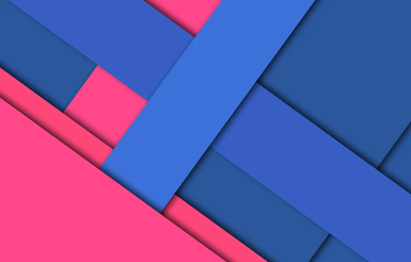 Photo wallpaper line, blue, pink, geometry, design, material
