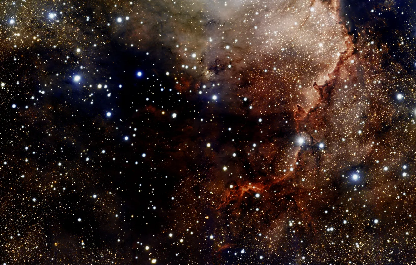 Photo wallpaper nebula, stars, vlt, chili, NGC 6188, Paranal Observatory, Overview, Open Star Cluster