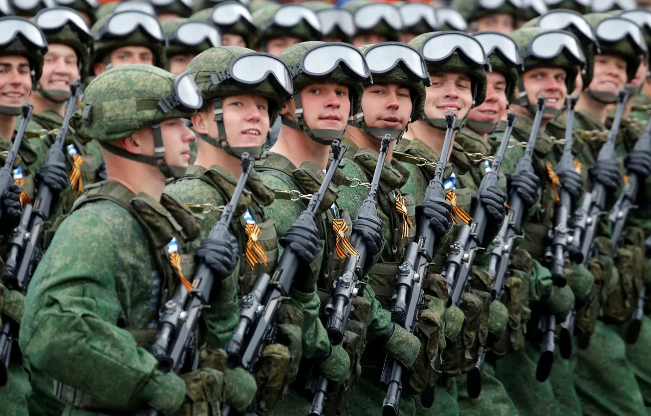 Photo wallpaper Moscow, parade, May 9, red square, Victory