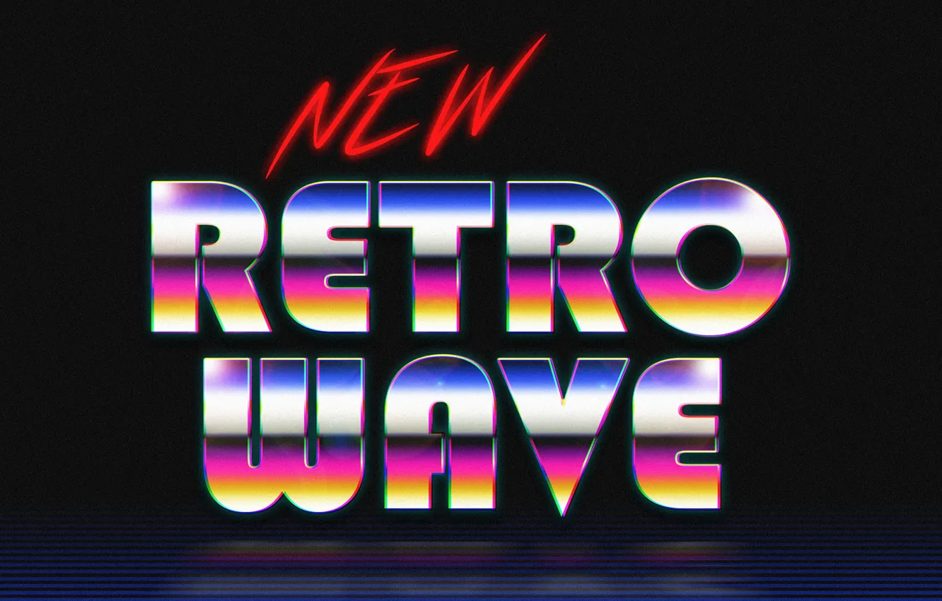 Photo wallpaper the sun, space, stars, music, background, neon, Synthpop, VHS