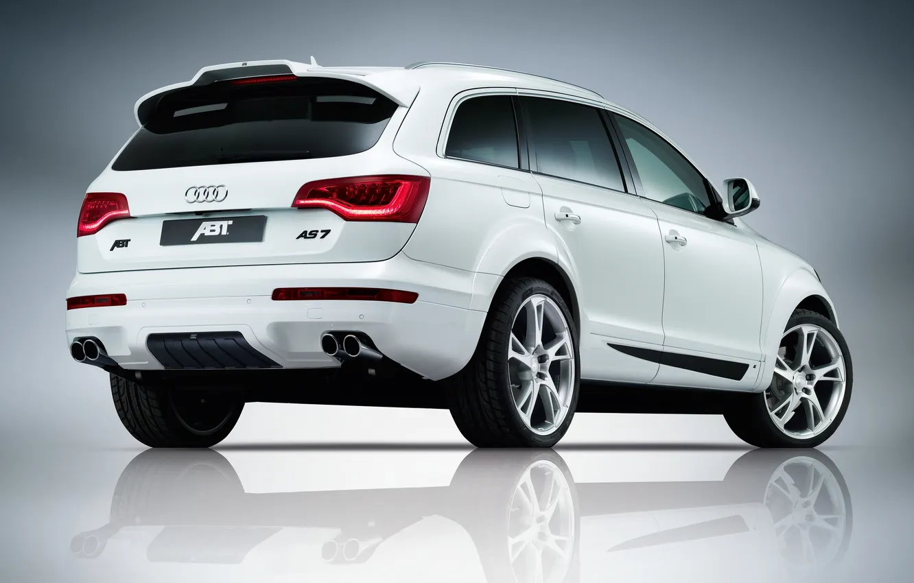 Photo wallpaper car, machine, tuning, facelift, audi q7 abt
