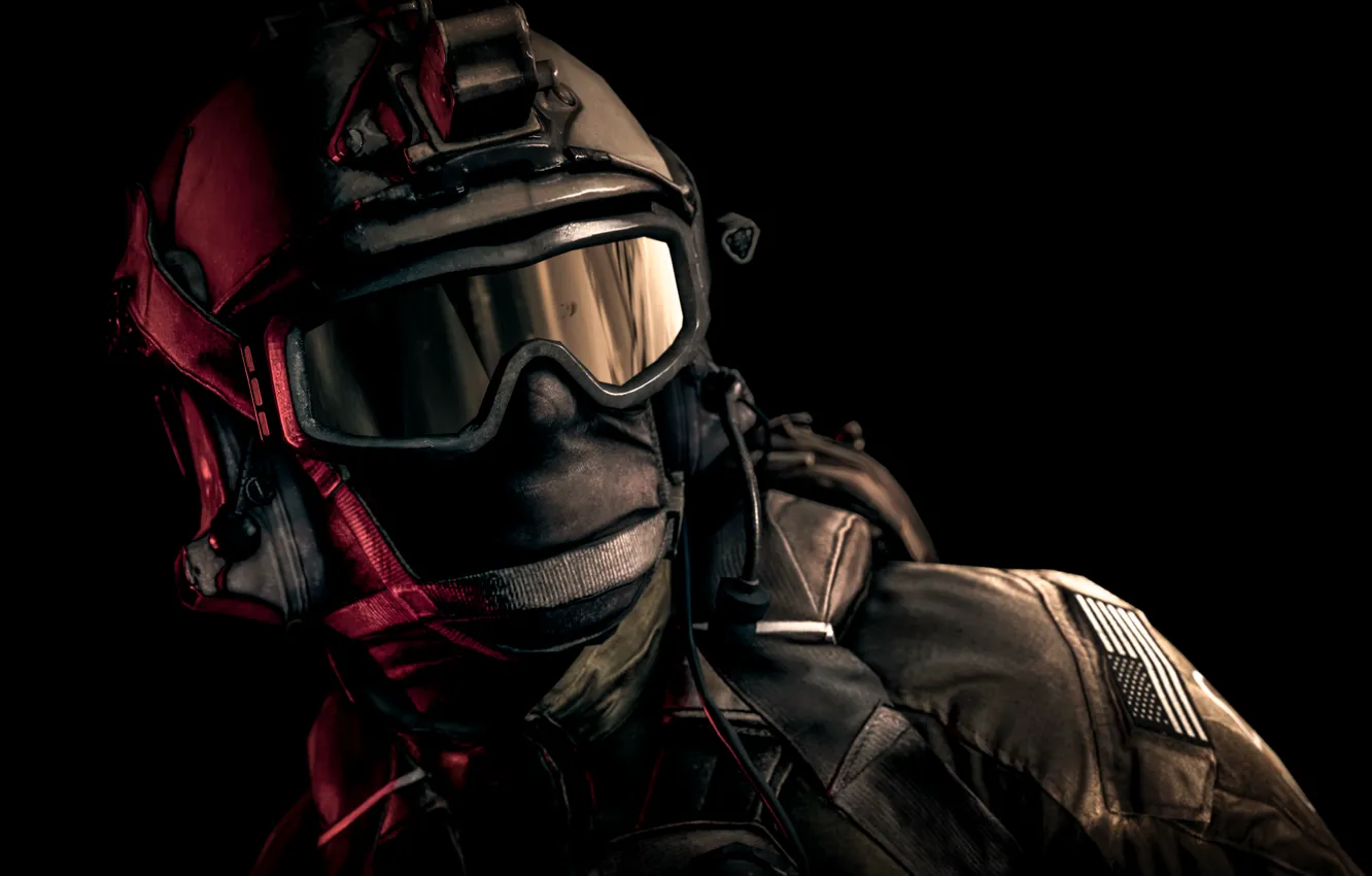 Photo wallpaper glasses, soldiers, helmet, equipment, Battlefield 4