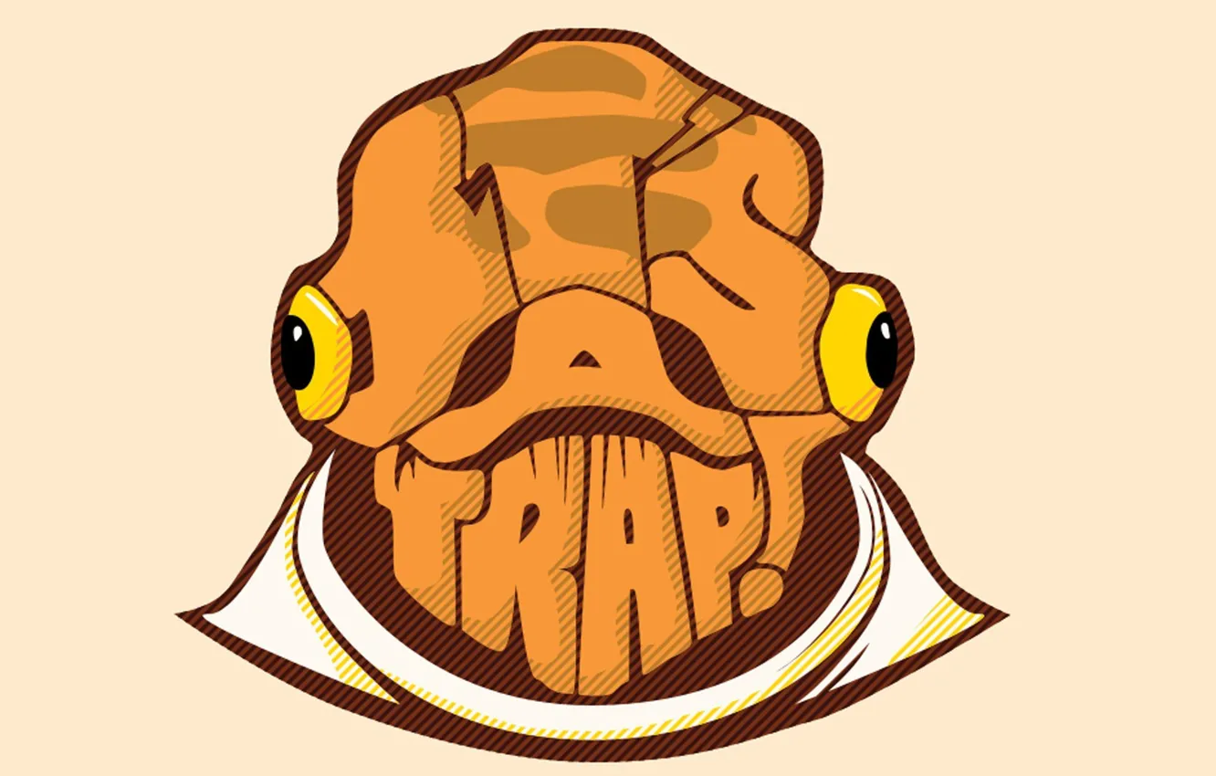 Photo wallpaper vector, Star wars, Admiral Ackbar, it's a trap