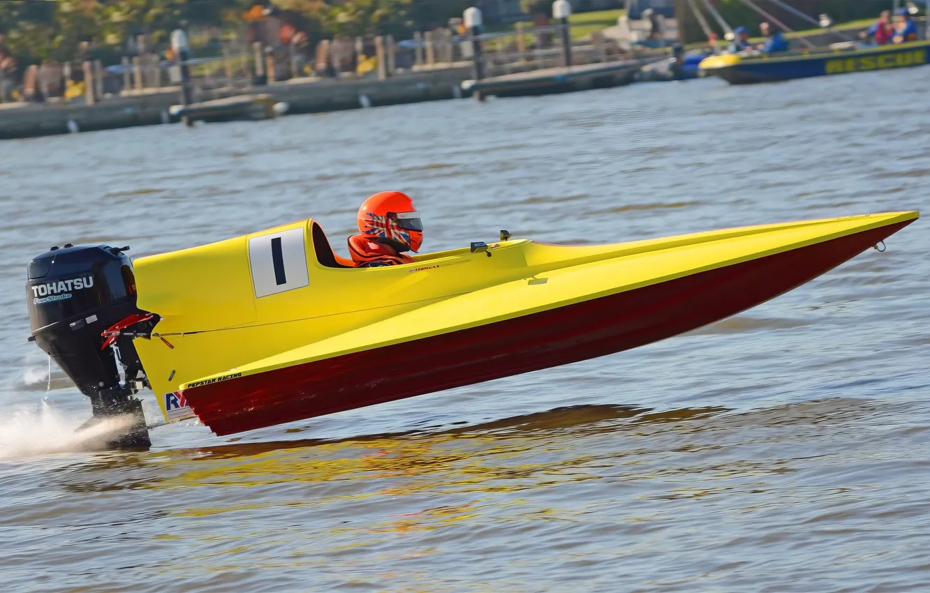 Photo wallpaper race, boat, speed
