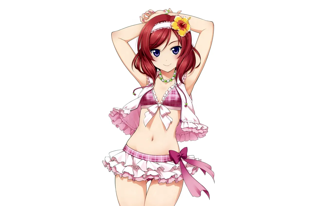 Photo wallpaper girl, sexy, lingerie, bra, cleavage, blouse, panties, boobs