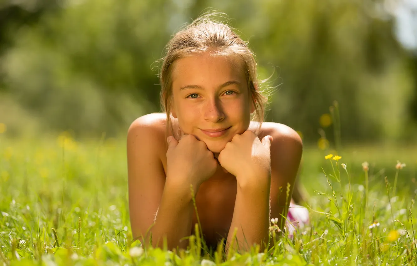 Photo wallpaper summer, look, girl, mood