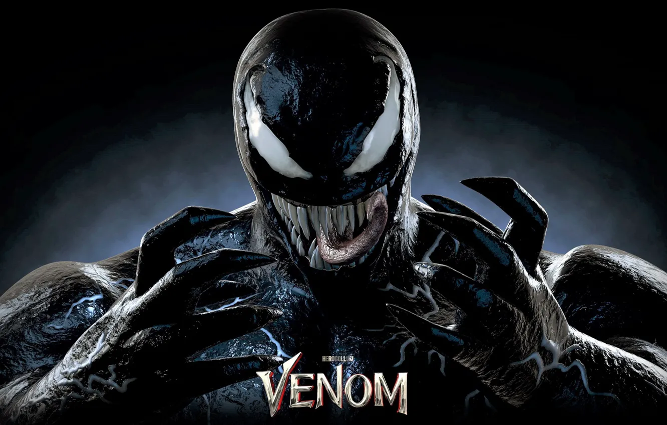 Photo wallpaper language, background, anger, Venom, Venom