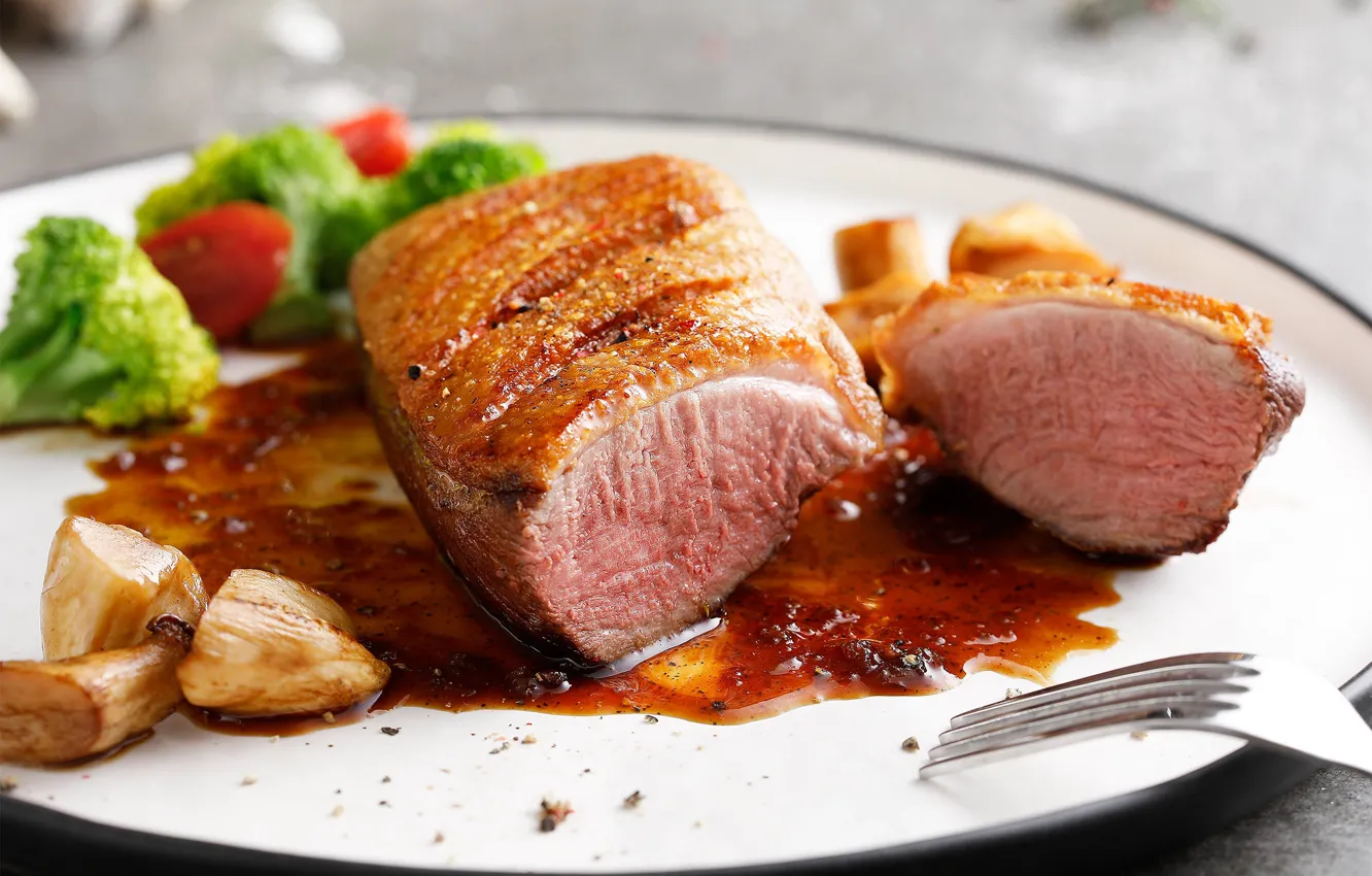 Photo wallpaper meat, sauce, Turkey, baked