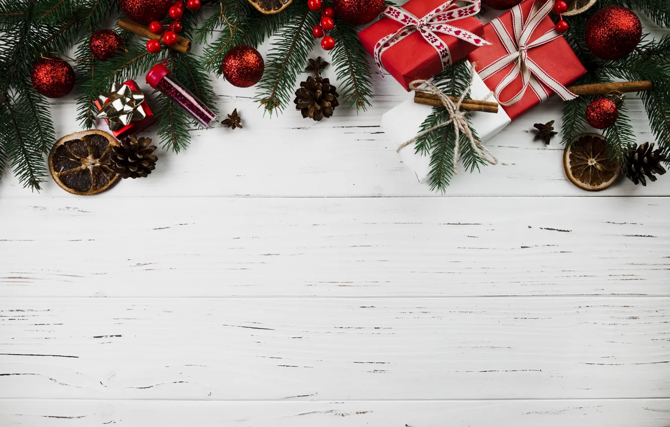 Photo wallpaper holiday, gift, new year, Christmas, tree, New Year, decor, gift