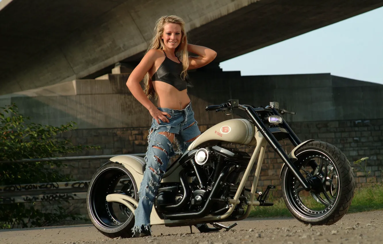 Photo wallpaper Harley-Davidson, Custom, Motorbike, Dragster, Thunderbike, By Thunderbike, NO EXCESS