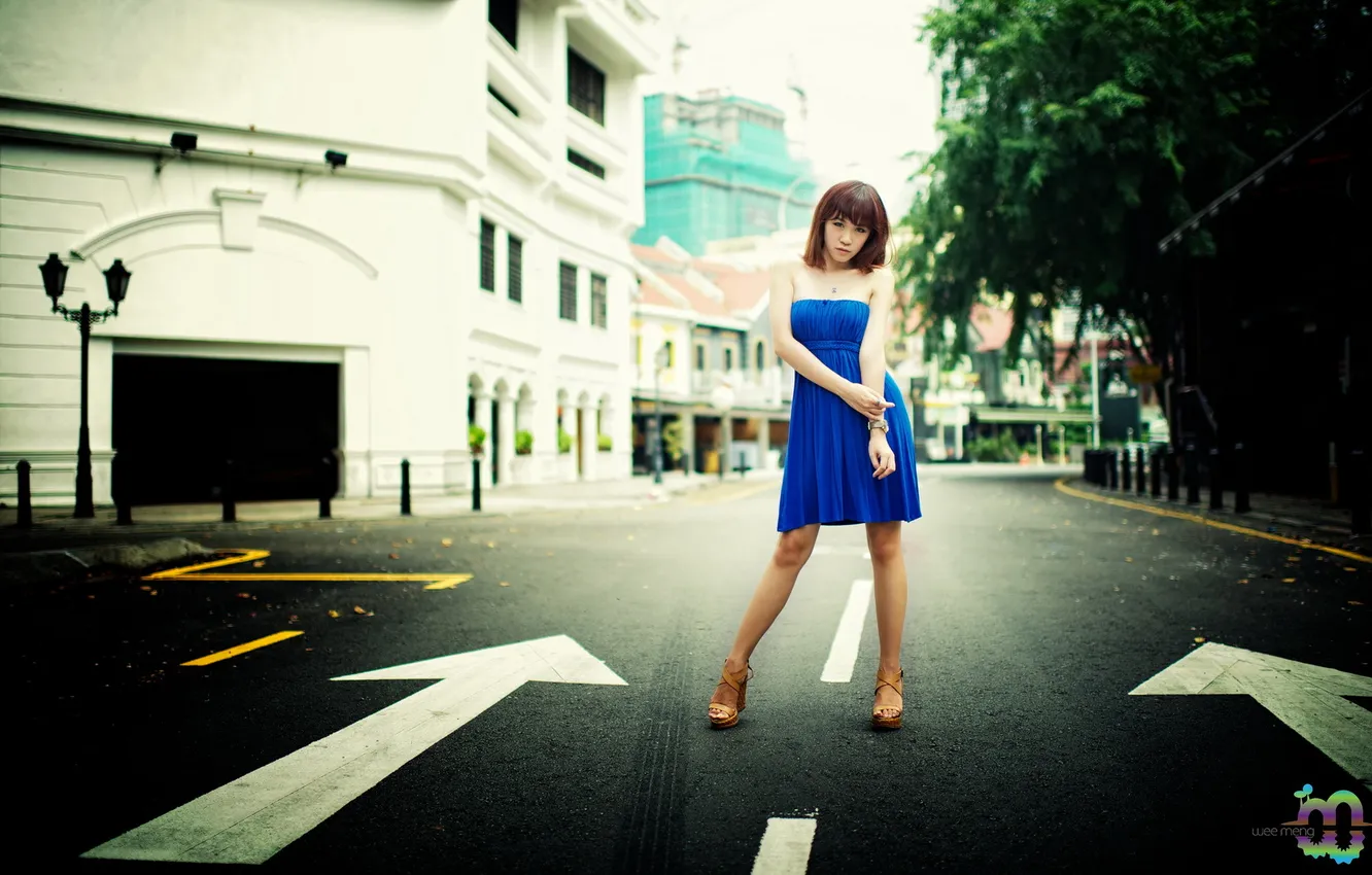 Photo wallpaper pose, street, Pinkiee Hwang