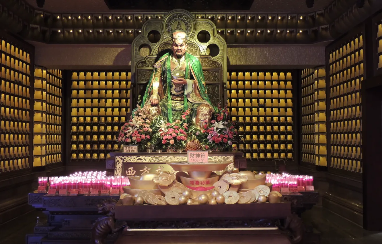 Photo wallpaper photo, figure, temple, Buddha, worship