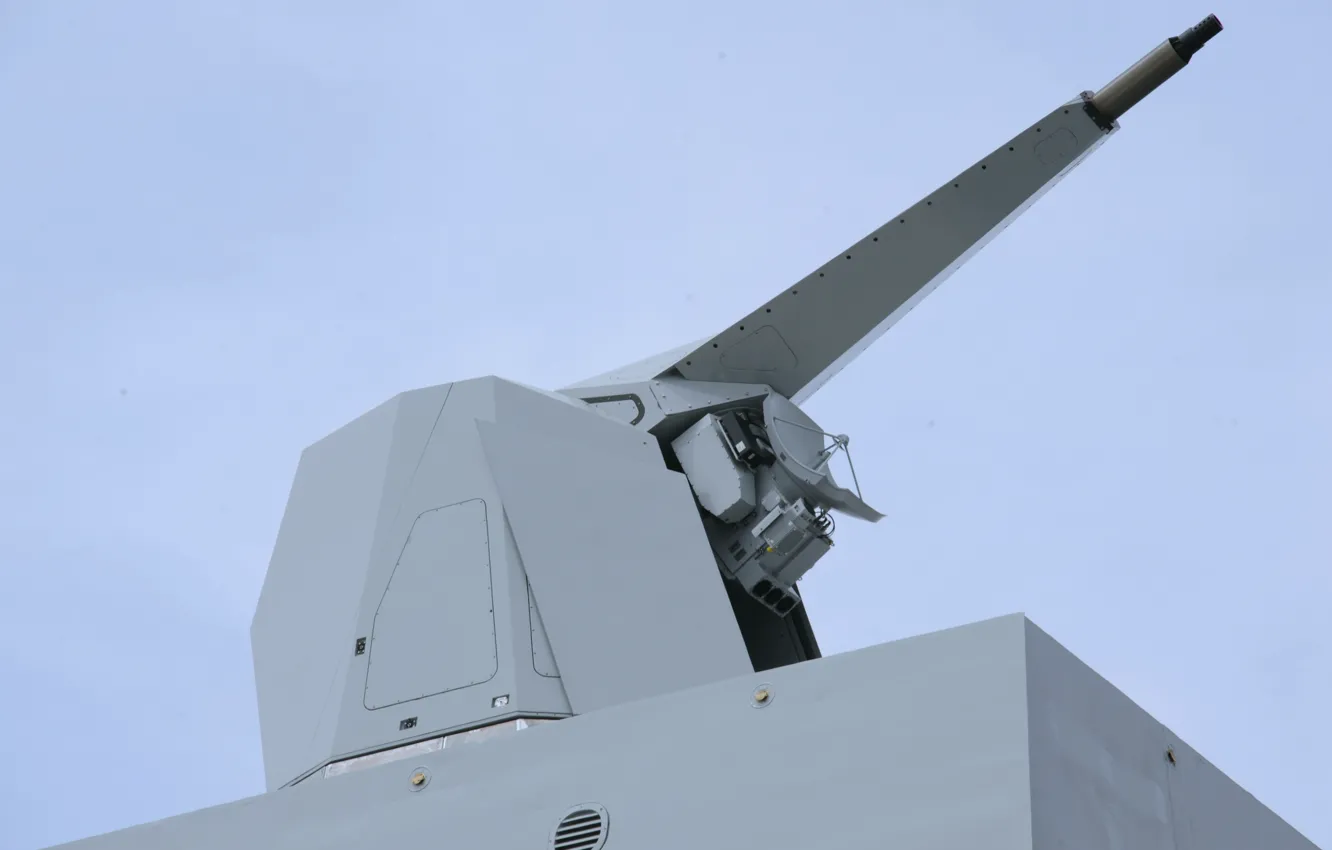 Photo wallpaper ship, 76mm, gun mount, Leonardo-Sovraponte