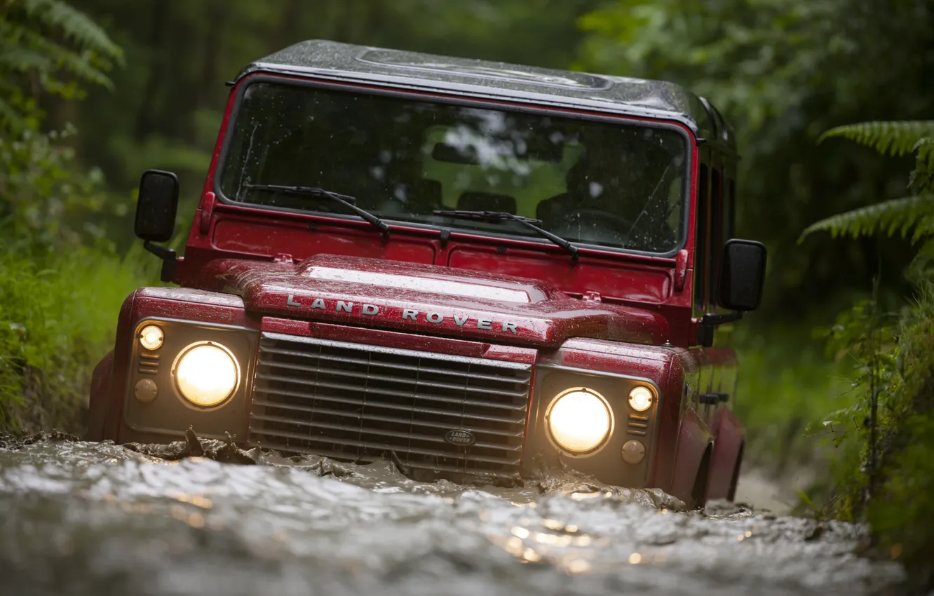 Photo wallpaper SUV, Land Rover, Defender, 2013, Defender 110