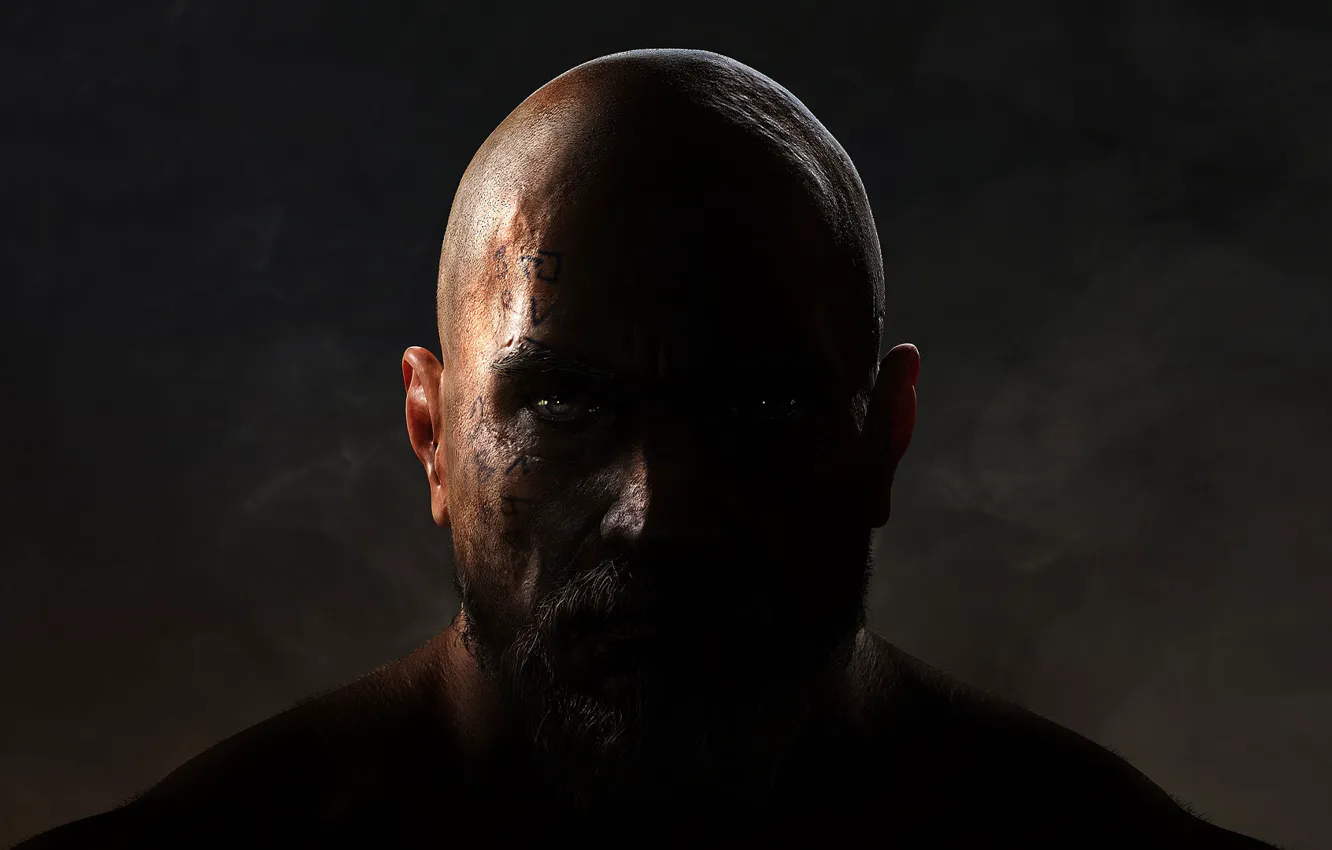 Photo wallpaper background, man, tattoo, Video Game, Lords Of The Fallen