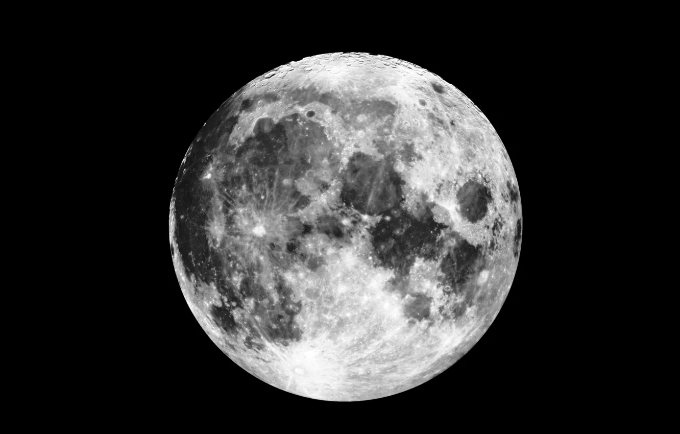 Photo wallpaper moon, satellite, natural