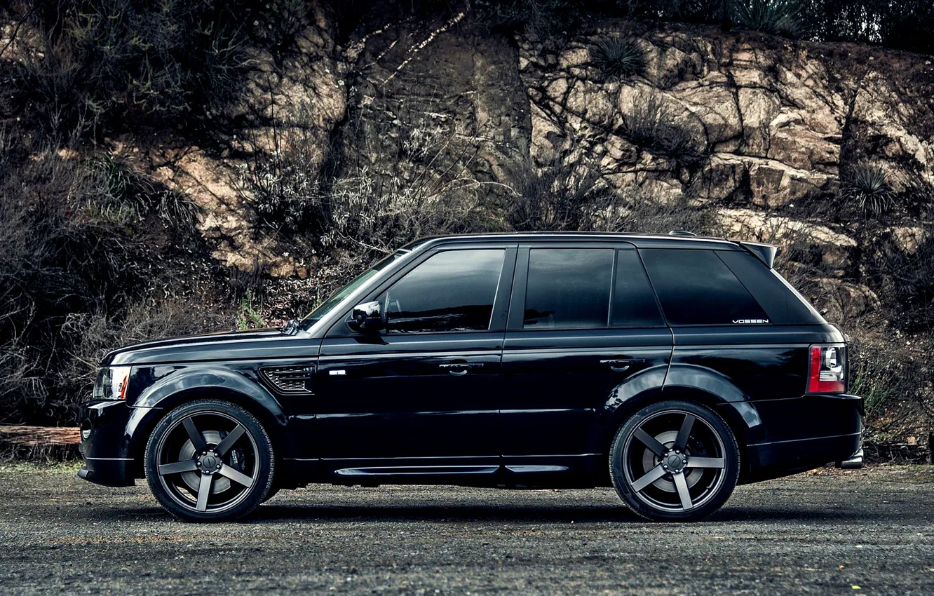 Photo wallpaper lights, vossen, full HD, Range rover, whells, black'