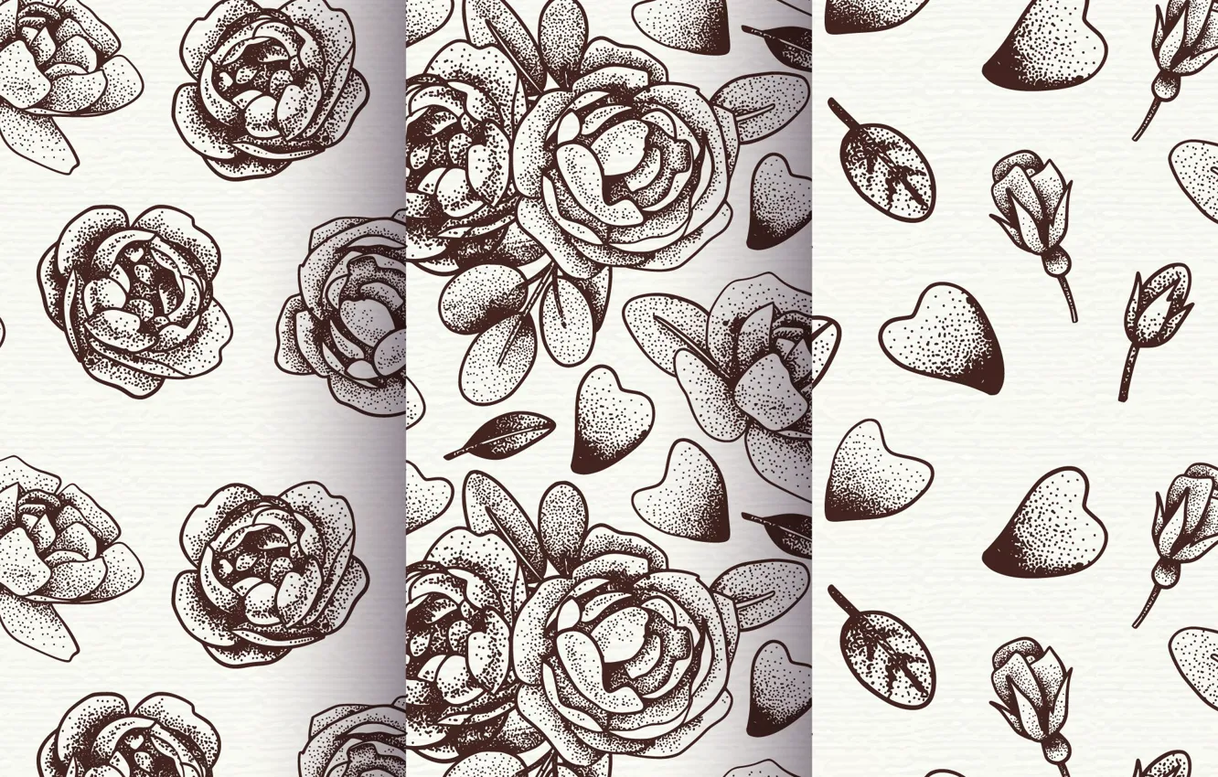 Photo wallpaper background, roses, texture, petals, patterns, flowers, roses