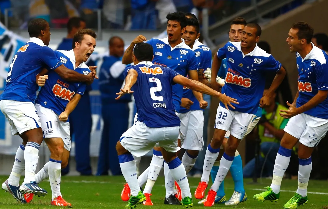 Photo wallpaper Brasil, Cruzeiro, most of mine, 6x1, franga, four-time champion, Football