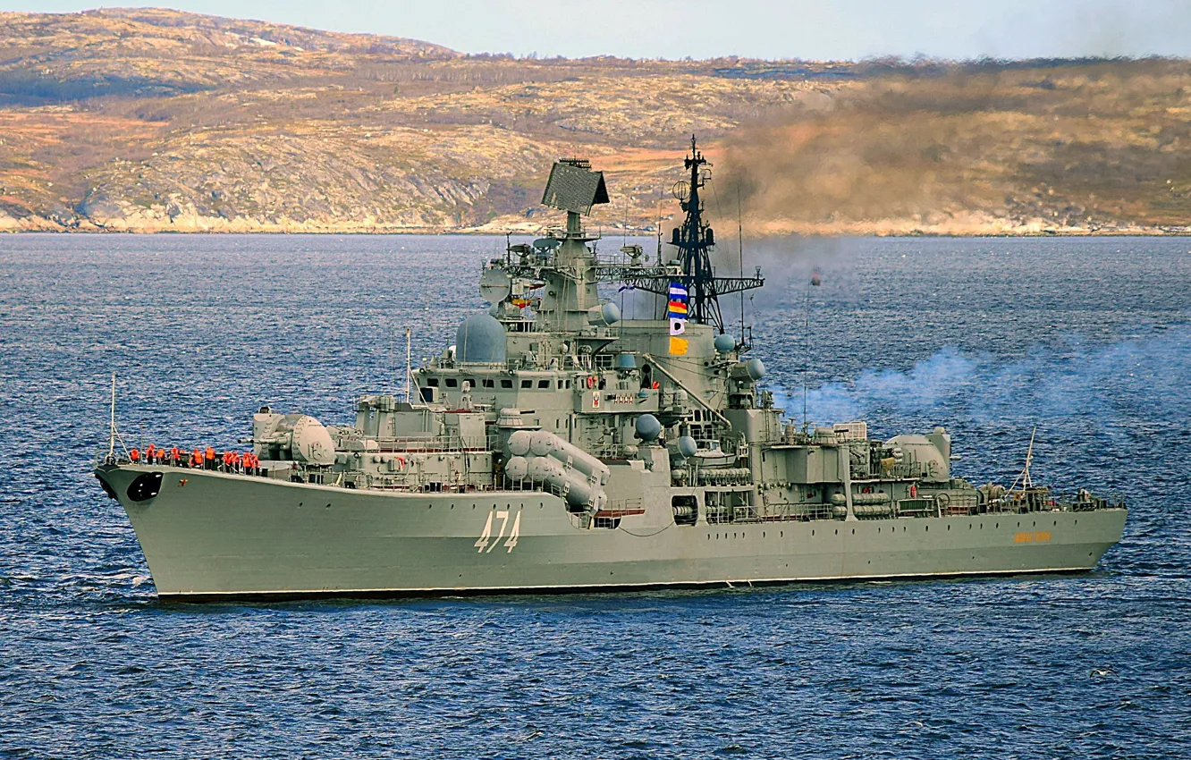 Photo wallpaper destroyer, the project 956, Admiral Ushakov