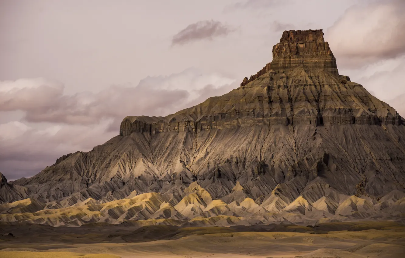 Photo wallpaper nature, desert, mountain
