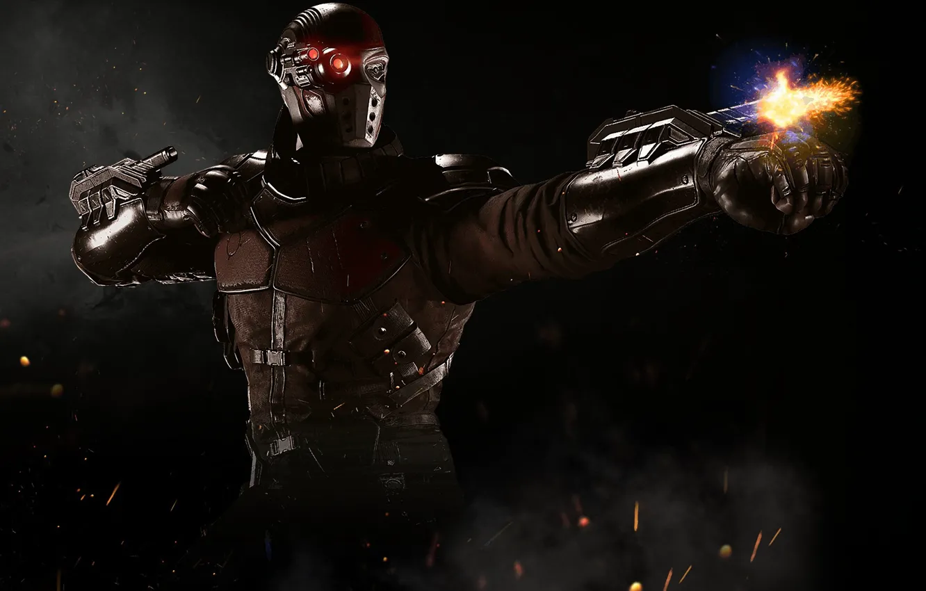 Photo wallpaper game, killer, Deadshot, NetherRealm Studios, Floyd Lawton, Injustice 2