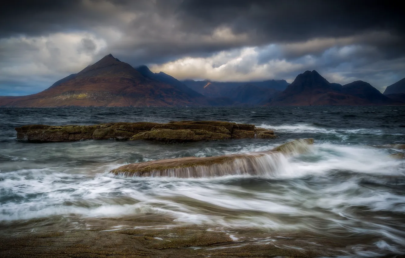 Photo wallpaper Scotland, Scotland, Isle of Skye, Elgol