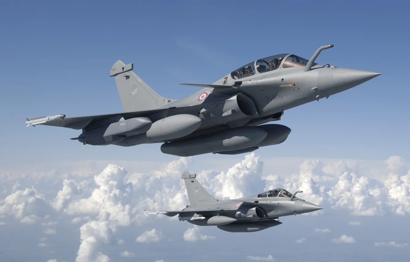 Photo wallpaper Fighter, Dassault Rafale, The French air force, Air force