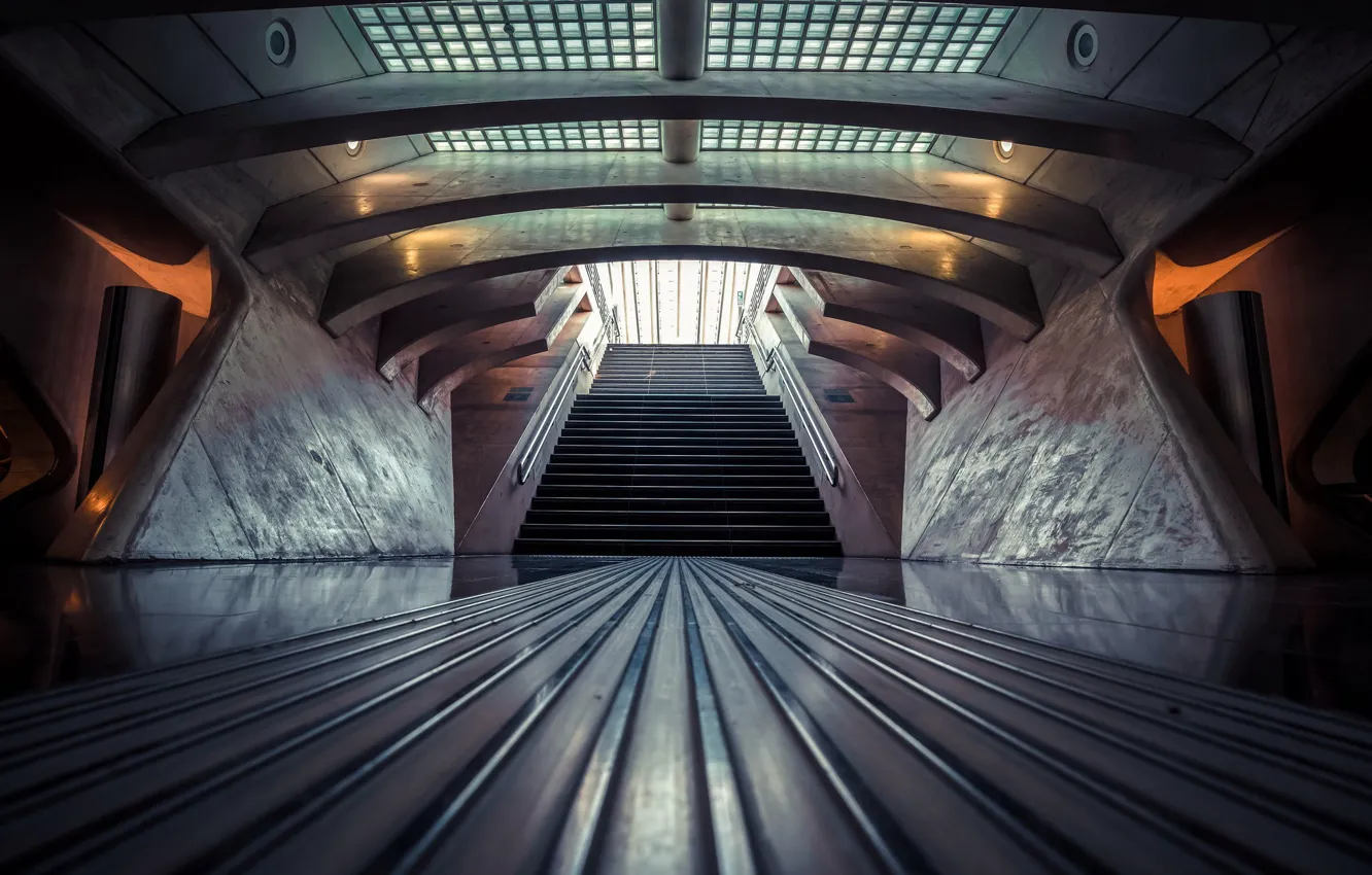 Photo wallpaper background, wall, ladder