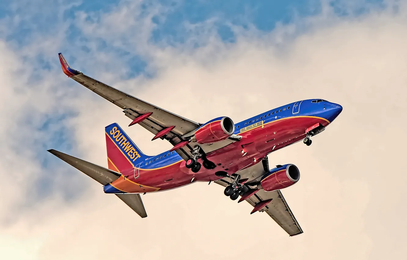 Photo wallpaper aviation, Boeing, the plane, 737