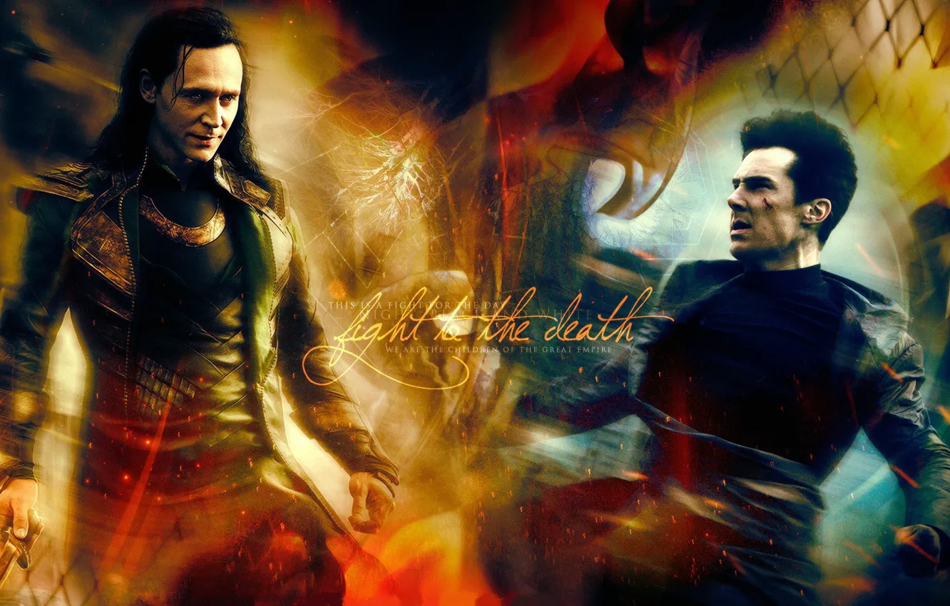 Photo wallpaper crossover, Benedict Cumberbatch, Benedict Cumberbatch, The Avengers, Loki, Tom Hiddleston, Tom Hiddleston, Startrek