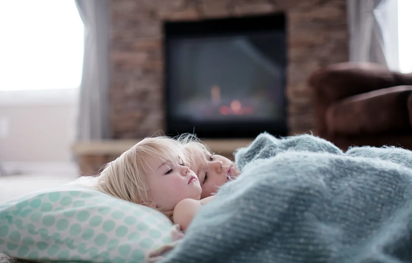 Photo wallpaper comfort, mood, home, sisters