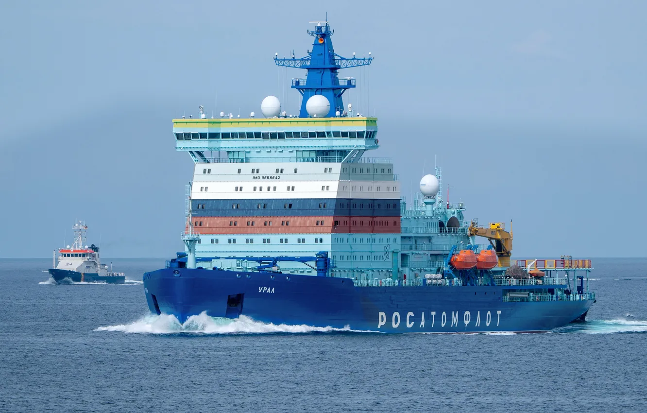 Photo wallpaper Icebreaker, atomic, Ural