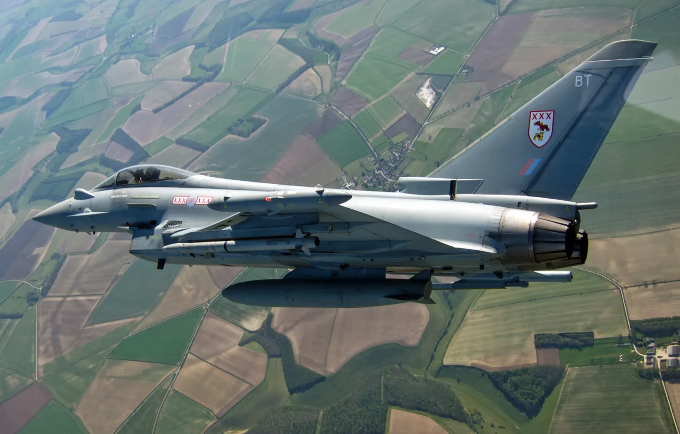 Photo wallpaper earth, fighter, flight, multipurpose, Eurofighter Typhoon