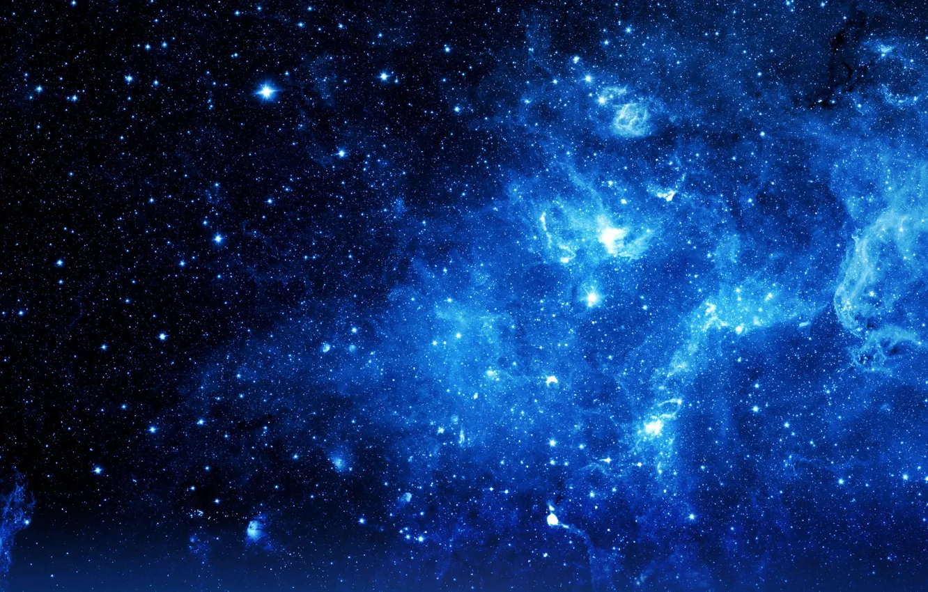 Photo wallpaper space, stars, nebula, the universe