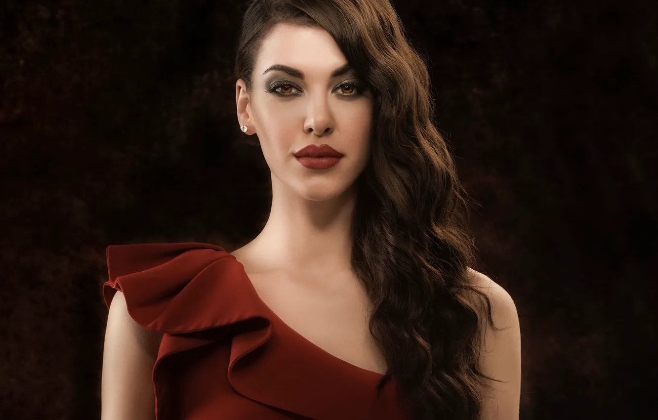 Photo wallpaper girl, hot, sexy, eyes, smile, beautiful, figure, model