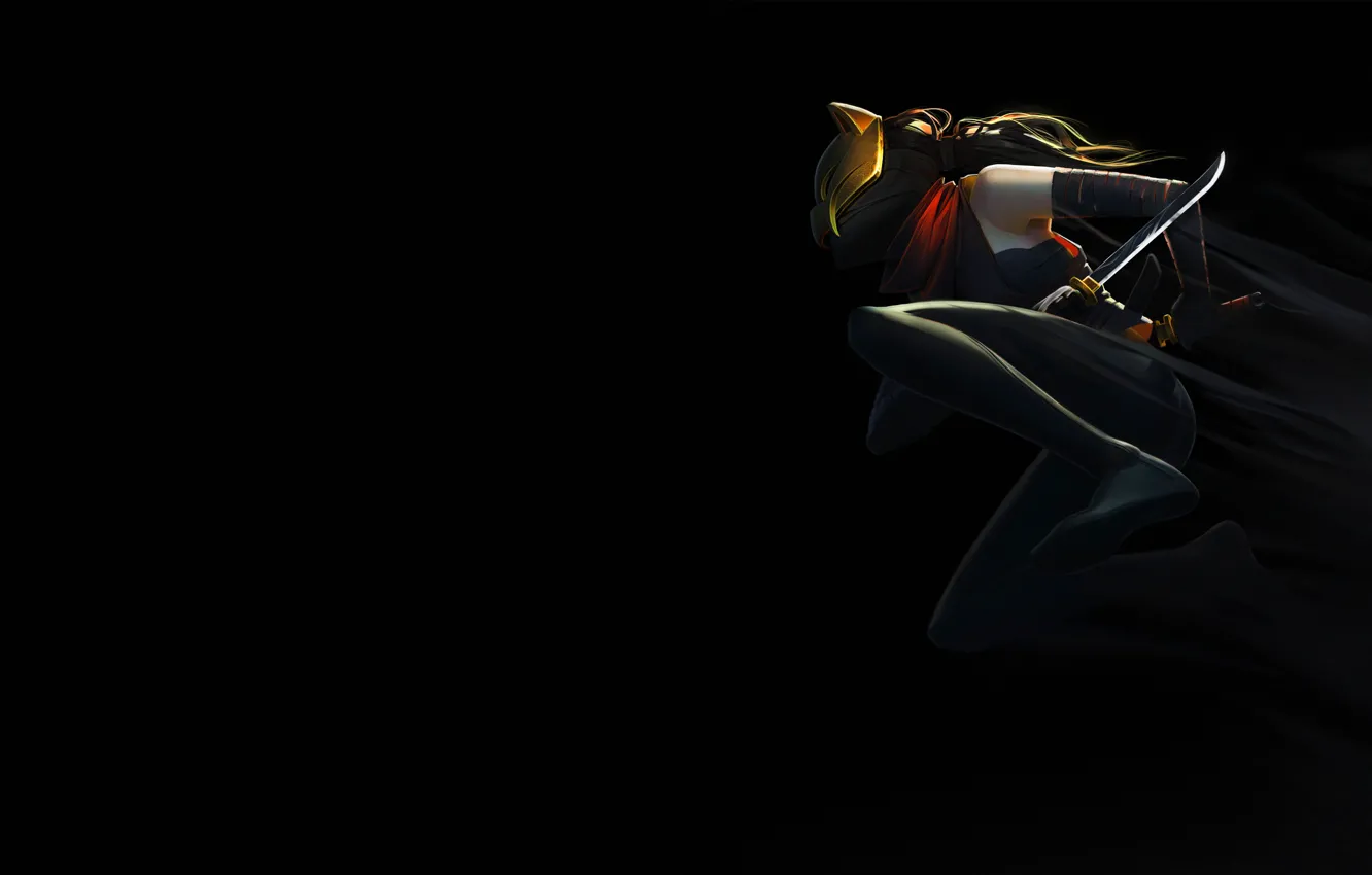 Photo wallpaper cat, style, background, minimalism, mask, art, dagger, style