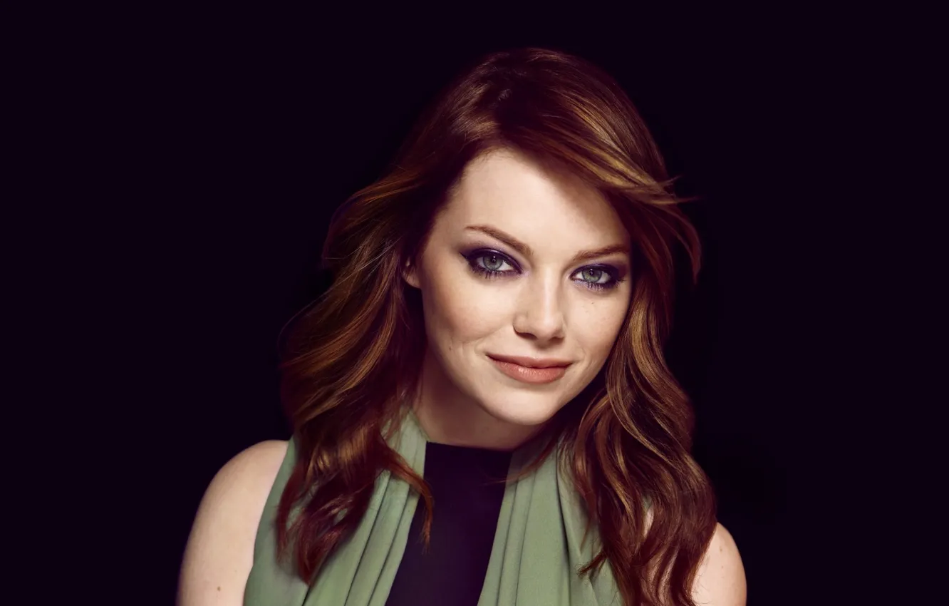 Photo wallpaper look, makeup, actress, hair, Emma Stone, Emma Stone