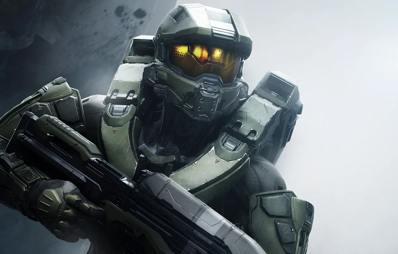 Photo wallpaper look, weapons, soldiers, Microsoft, helmet, Halo, armor, equipment