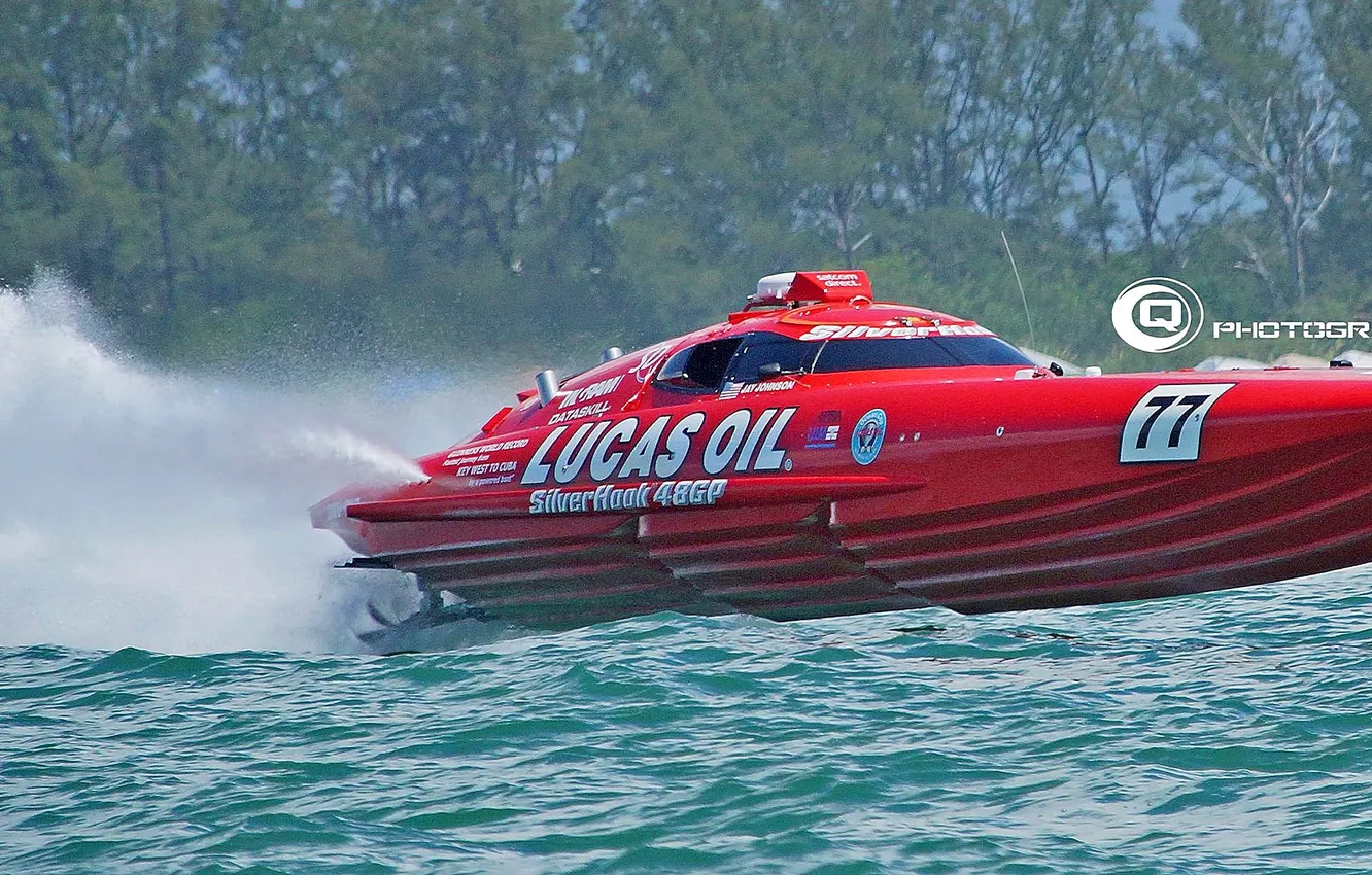 Photo wallpaper race, boat, speed