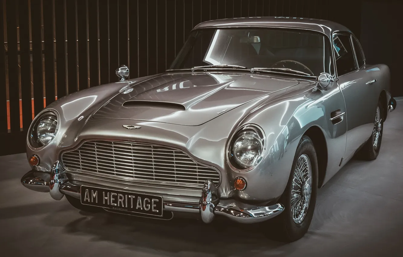 Photo wallpaper Aston Martin, classic, the front, DB5
