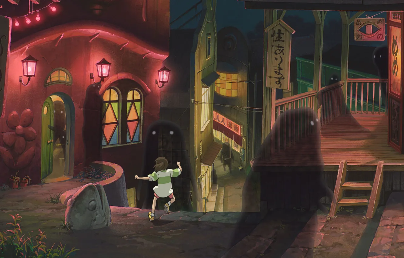Photo wallpaper the city, spirited away, Spirited Away, Chihiro, Miyazaki