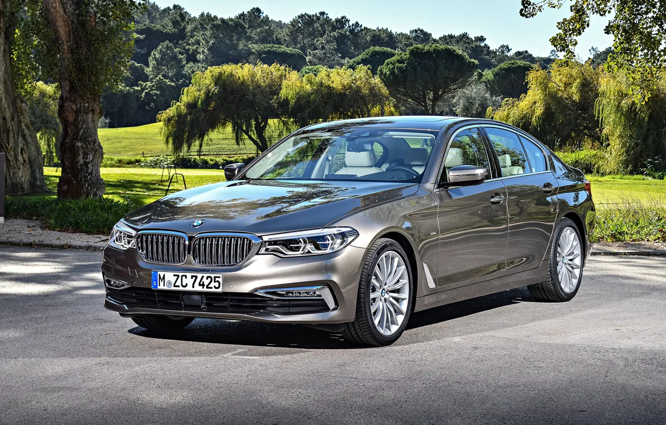 Photo wallpaper auto, Park, BMW, Luxury Line, Worldwide, Seda