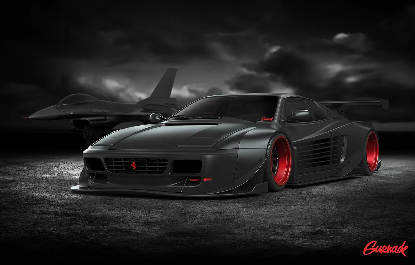 Photo wallpaper Ferrari, Cars, Tuning, Battle, Ready, by Gurnade, 512TR