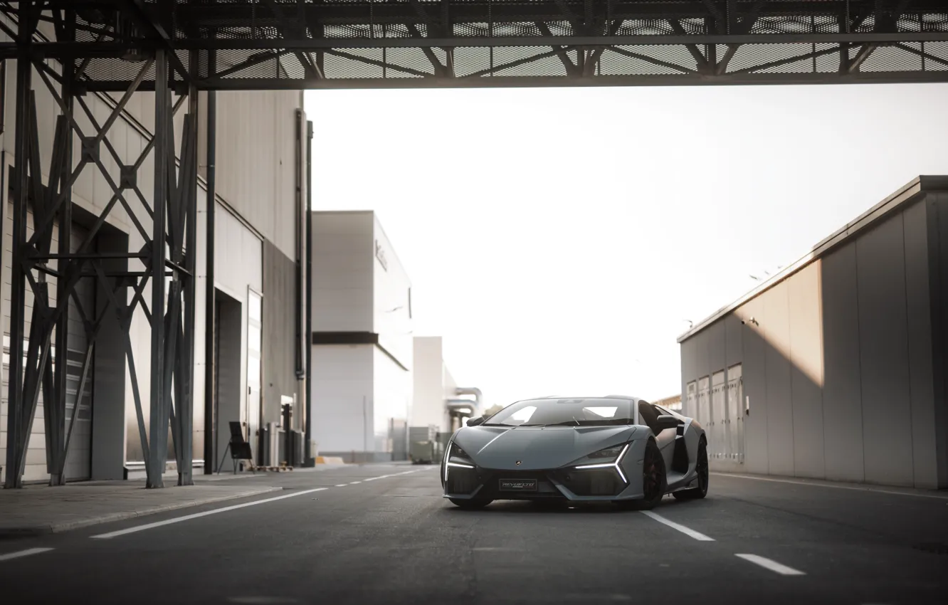 Photo wallpaper Lamborghini, supercar, grey, Stir, Lamborghini Scrambled