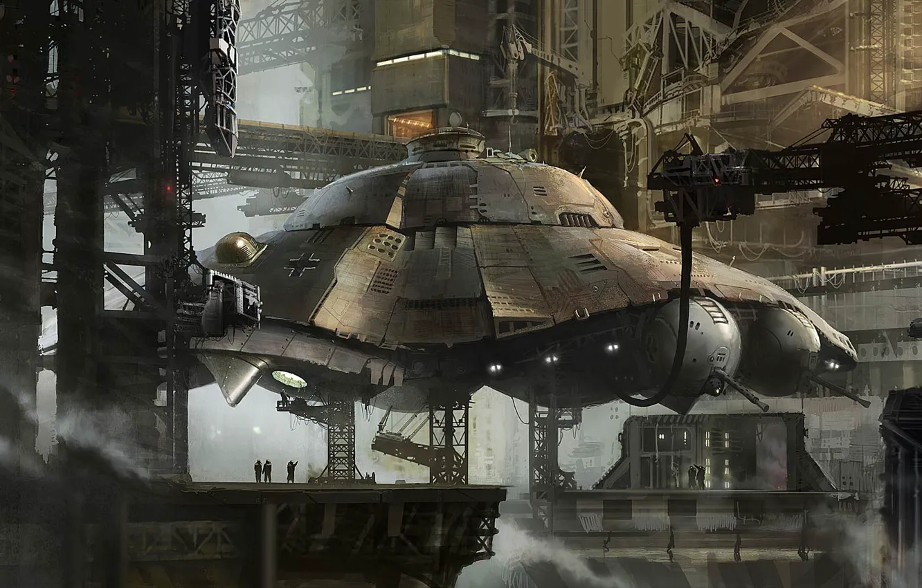 Photo wallpaper UFO, new schwabia, War