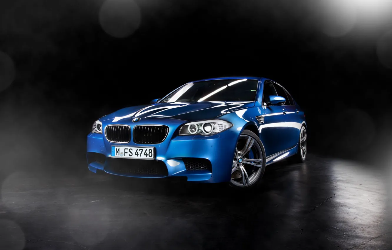 Photo wallpaper BMW, Car, Blue, Studio, Powerful, Ligth