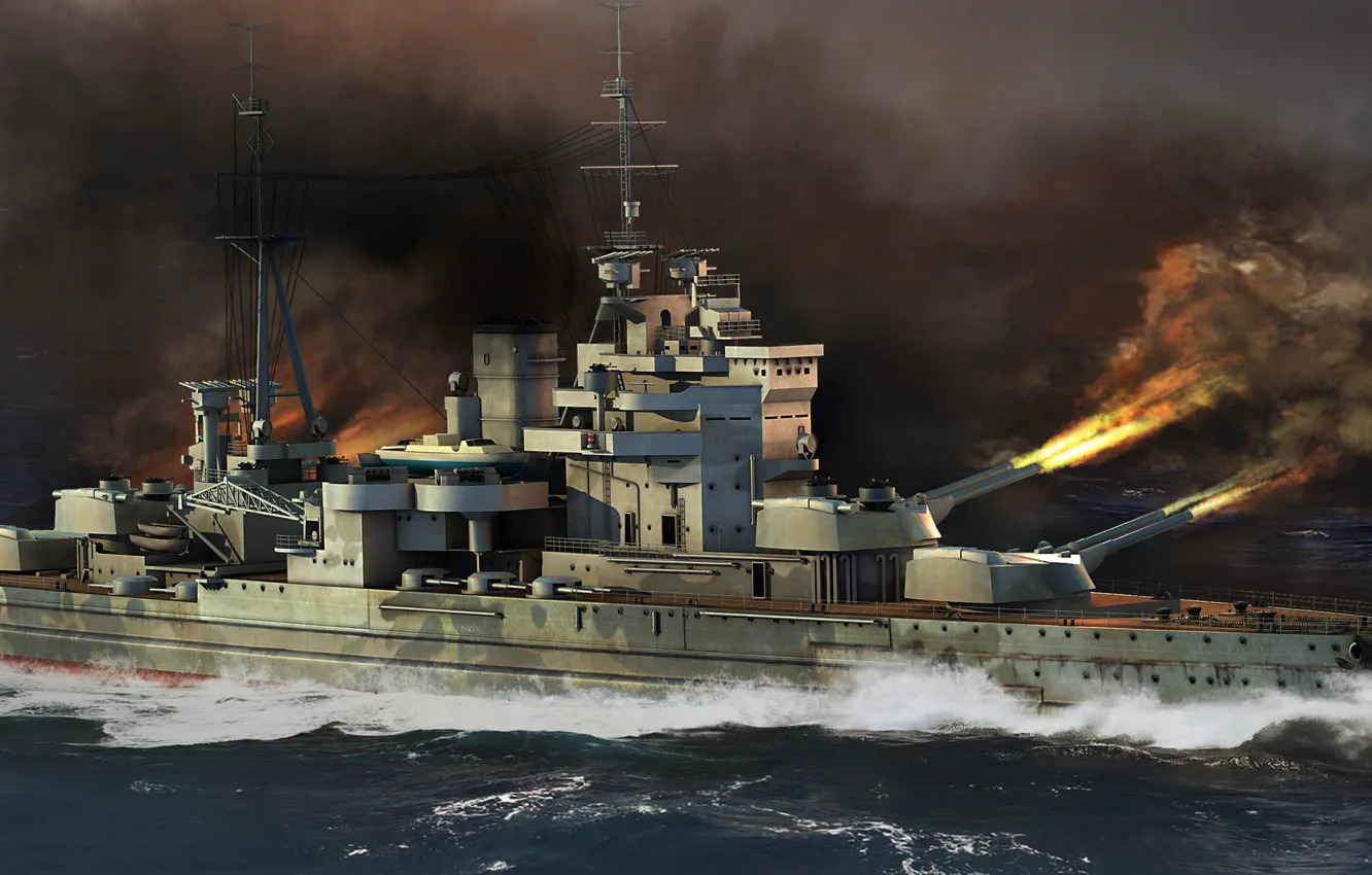 Photo wallpaper UK, Navy, battleship, warship, Queen Elizabeth