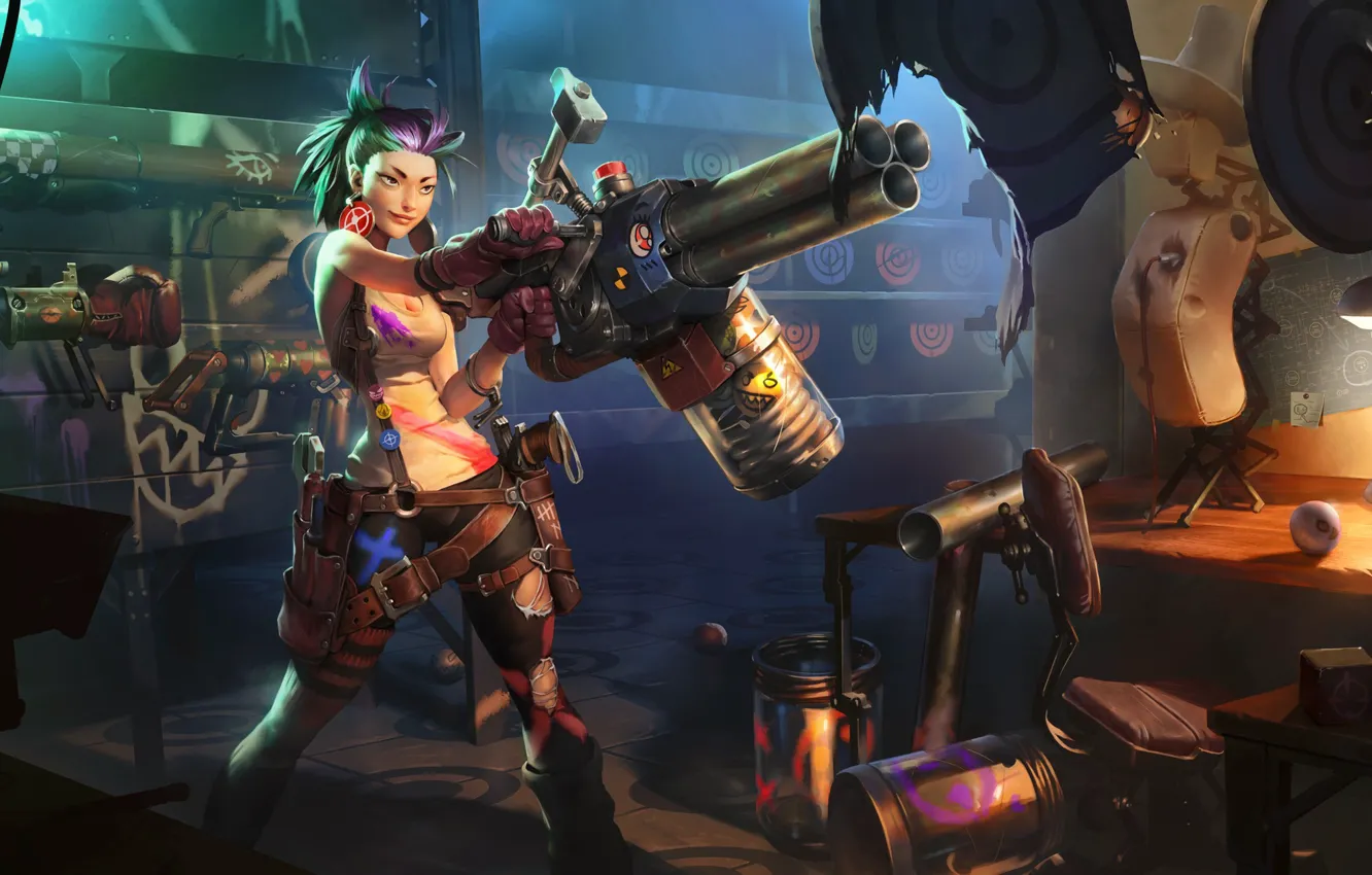 Photo wallpaper girl, weapons, Legends of Runeterra